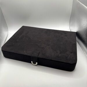 Mele & Co. Black Velvet Jewelry Box Sections Storage